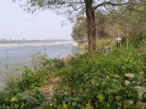 The Karnali river at the edge of the park