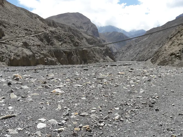 The Kali Gandaki riverbed between Jomsom and Kagbeni