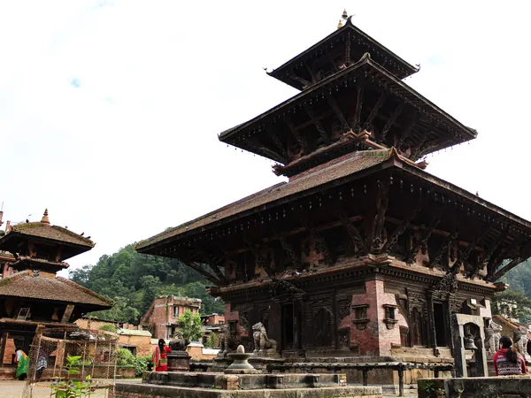 The tiered roofs of Indreshwar Mahadev