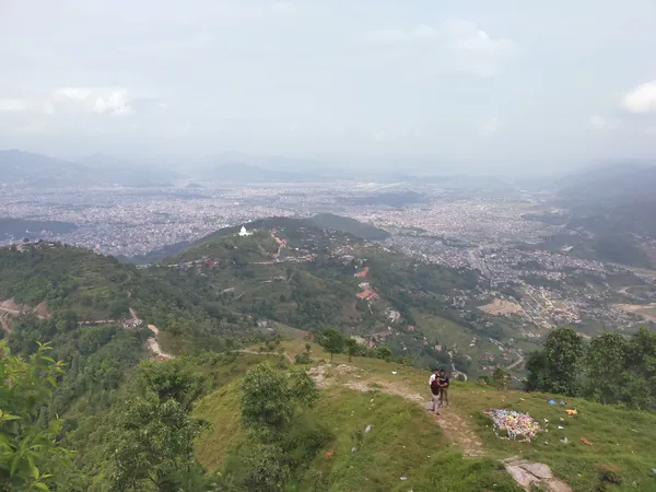 Pokhara from the World Peace Pagoda hill