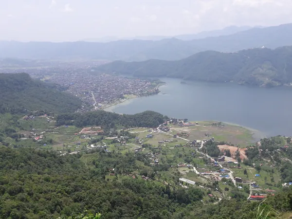 Phewa Lake and the town from Sarangkot